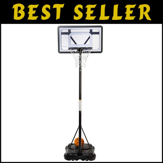Complete Mini Basketball Set for Kids - Adjustable Height & Includes Basketball