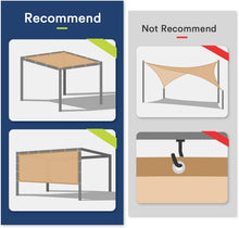 Load image into Gallery viewer, Waterproof 90% UV Protection Sun Shade Cloth with Grommets - 16' x 20' Wheat