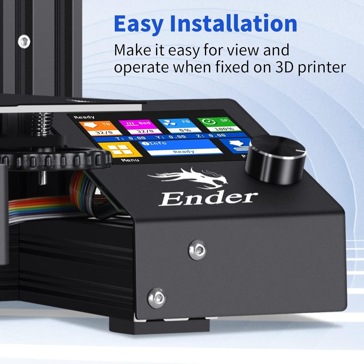 Elegant BIGTREETECH E3 V3.0.1 Touchscreen with USB/SD Support for 3D Printing