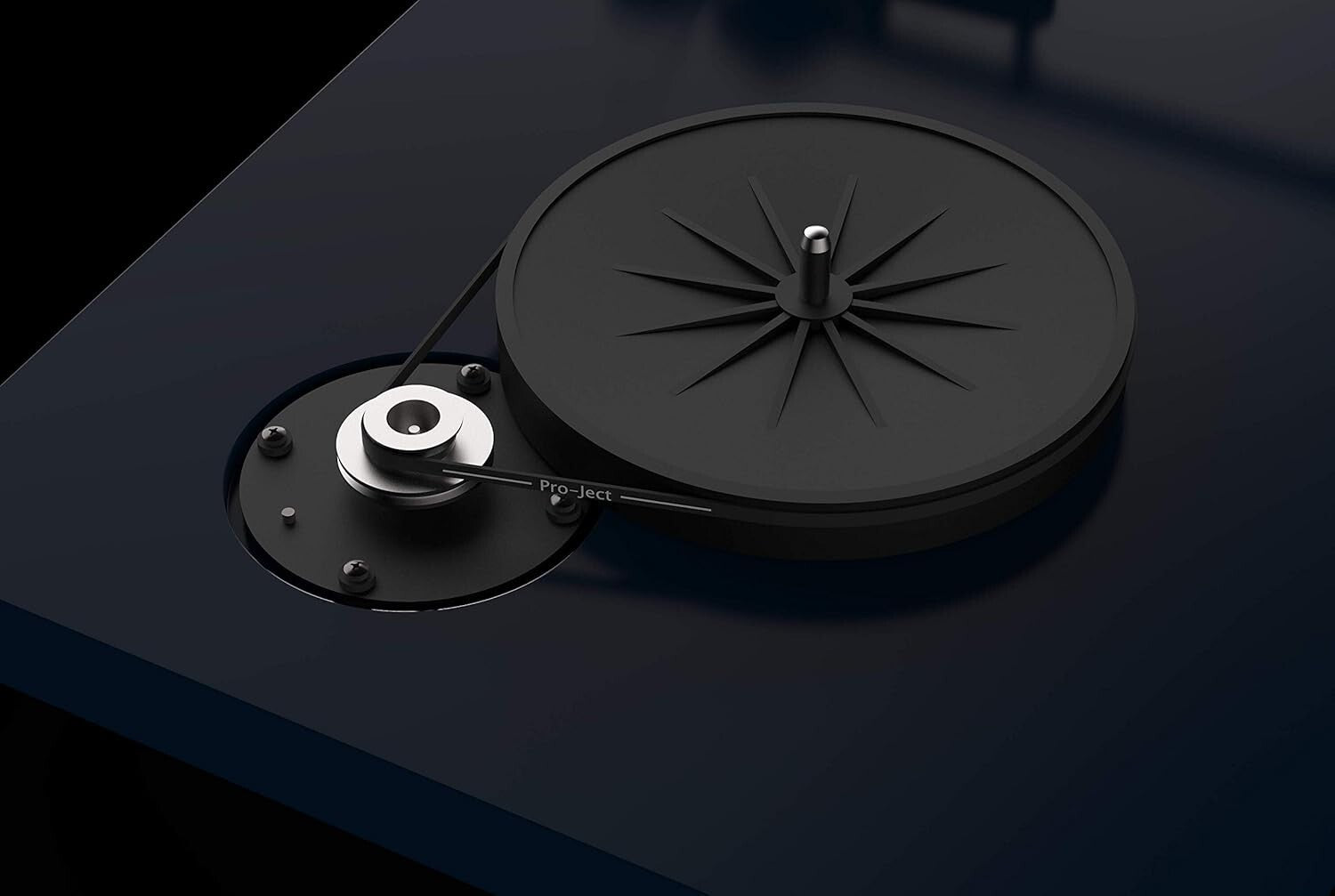 Audiophile-Grade Turntable in High Gloss Black with Sumiko Rainier Cartridge