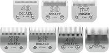 Load image into Gallery viewer, Durable 7-Piece Grooming Blade Set for Andis, Oster A5, and Wahl KM-10 Clippers