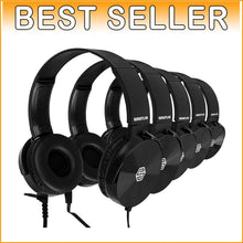 Load image into Gallery viewer, Durable, Adjustable 10-Pack Earphones for Kids - HQ Sound for School &amp; Travel