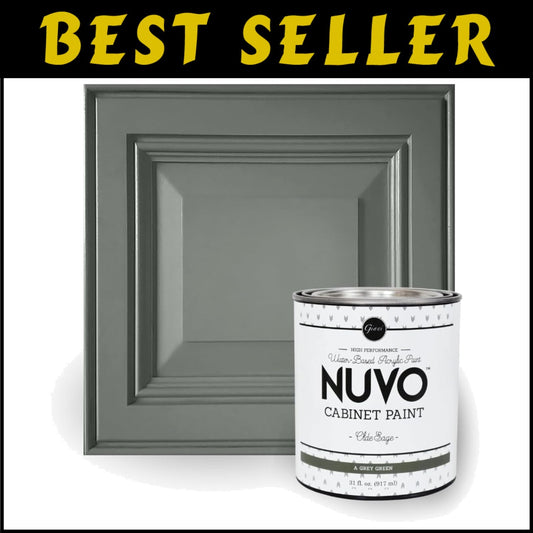 Transform Your Cabinets with Nuvo Olde Sage Paint - 31 Oz Low Odor, Satin Finish