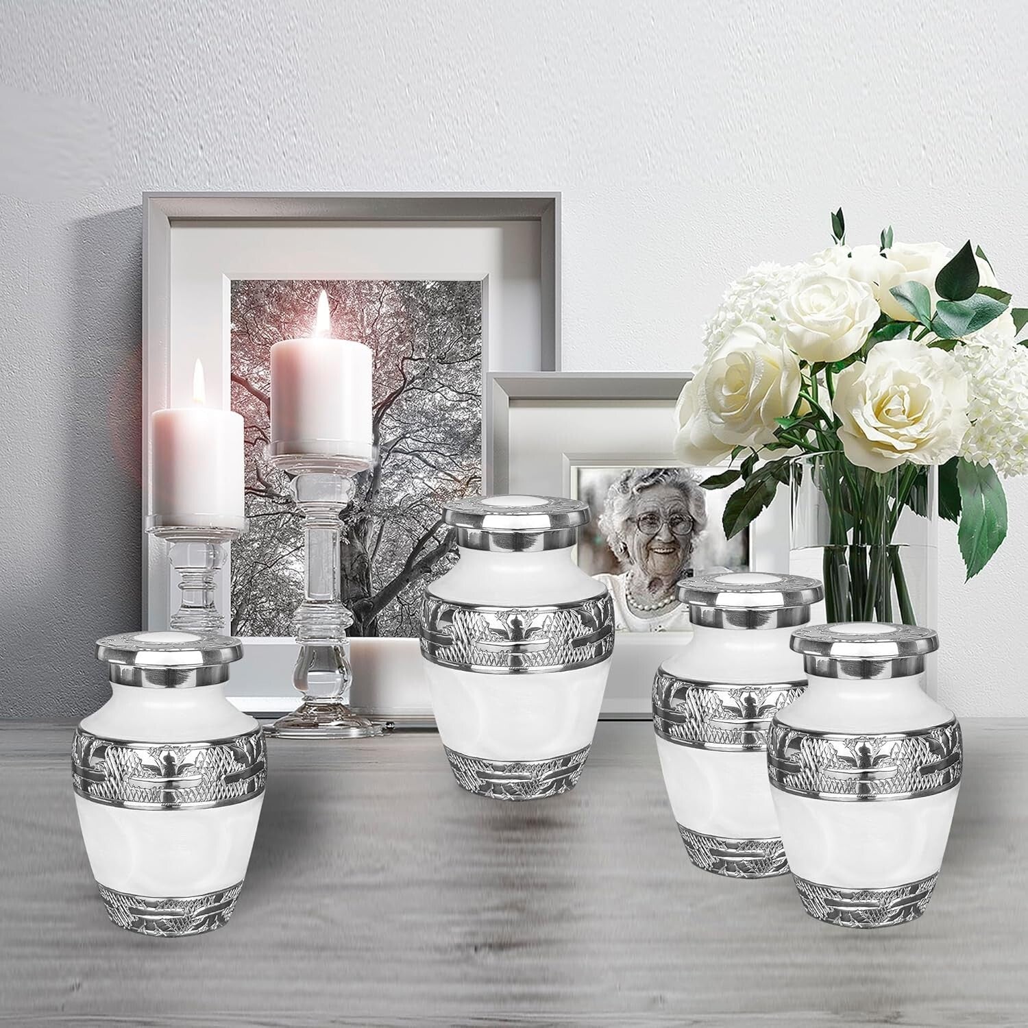 Brass Keepsake Urns with Silver Lining - Perfect for Honoring Your Loved Ones