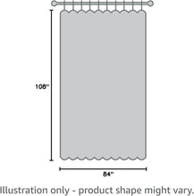 Load image into Gallery viewer, Flowy Reyna Curtain Set in Light Gray - 54" W x 84" L, Perfect for Any Room