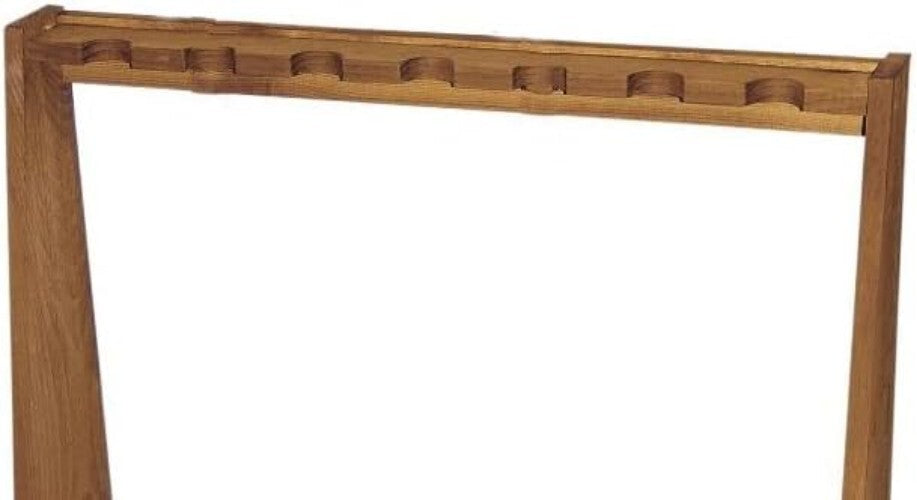 Handcrafted Wooden Gun Display Rack for 7 Long Rifles & Shotguns - Unassembled