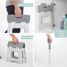 Load image into Gallery viewer, Versatile Foldable Step Stool with Anti-Slip Grips - Perfect for Kitchen &amp; Bath