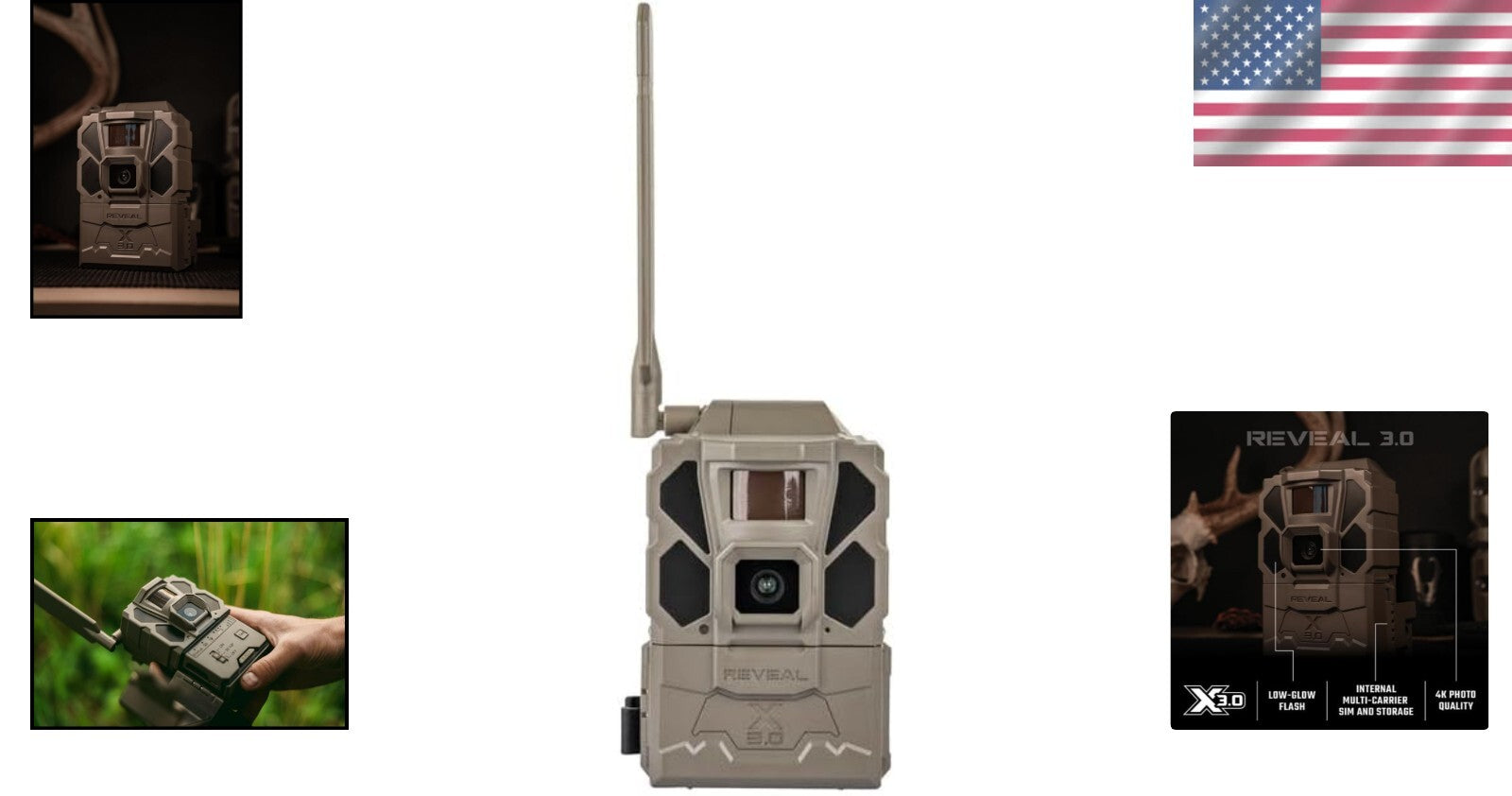 1080p Cellular Trail Camera with Low Glow IR and Night Vision - No SD Card Ne...