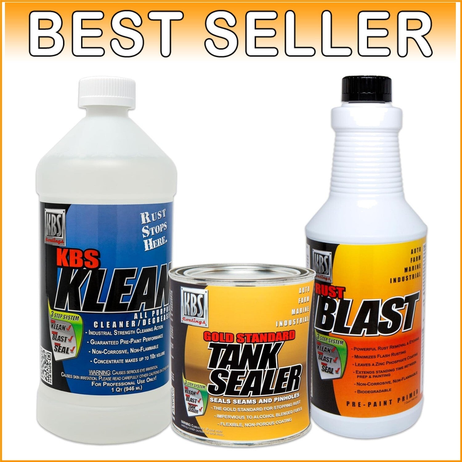 All-Inclusive 12 Gallon Tank Sealer Kit for Rust Protection and Fuel Efficiency