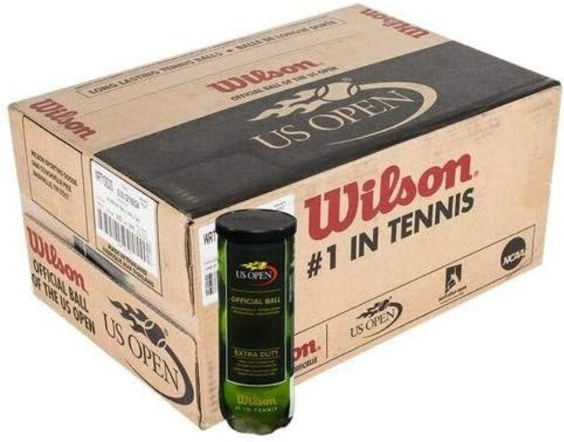 Durable 24 Can Case of U.S. Open Tennis Balls - Optimal Hard Court Performance