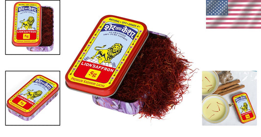 5g Premium Kashmiri Saffron Grade A+ for Culinary & Beauty Use | Organic Kesar