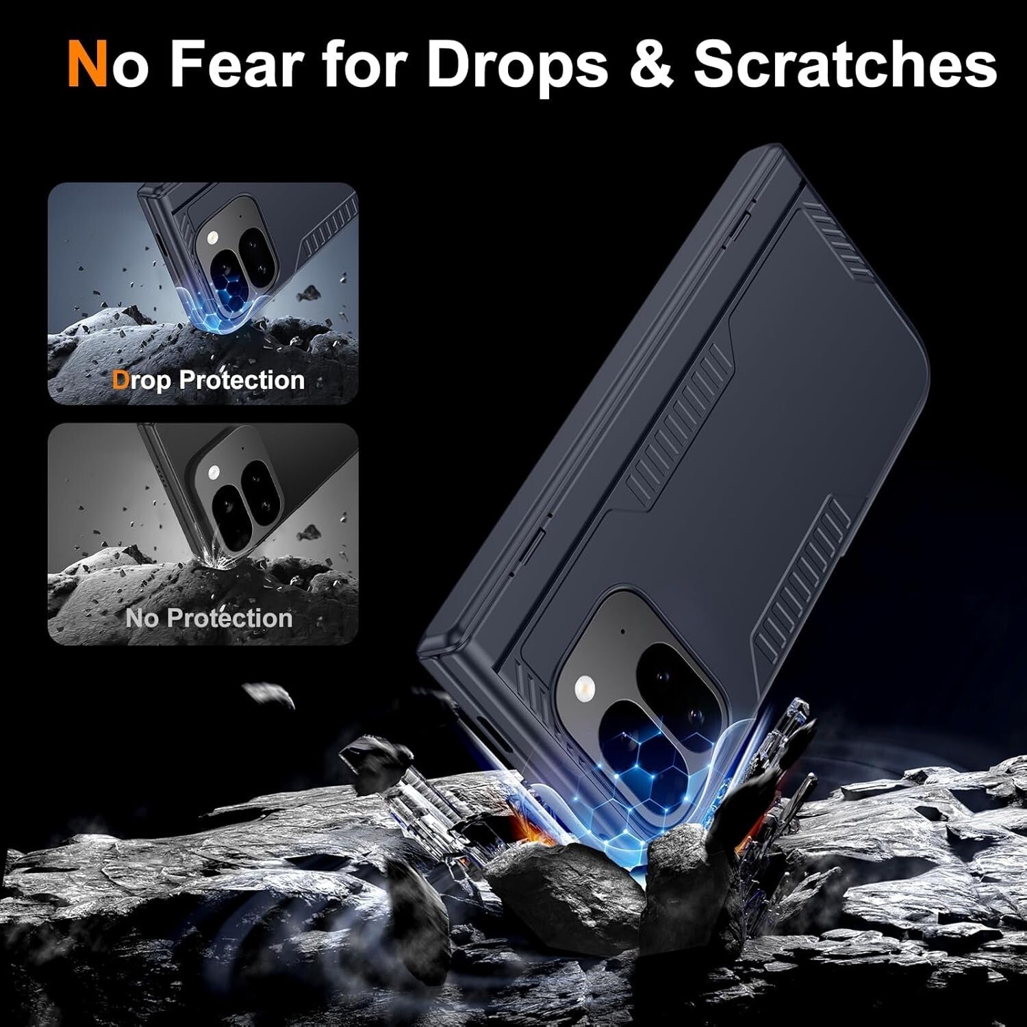 Multi-Functional Google Pixel 9 Pro Fold Case with Wireless Charging & Kickstand