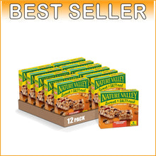 Load image into Gallery viewer, Sweet Salty Nut Granola Bars with Dark Chocolate &amp; Caramel - 7.2 oz Pack of 12