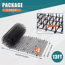 Load image into Gallery viewer, 2-Piece 6.5ft Humane Cat Mat - Effective Spike Deterrent for Gardens &amp; Surfaces