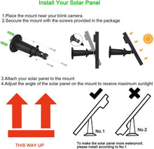 Load image into Gallery viewer, Reliable Solar Panel for Blink Outdoor - Includes 2 Long Cables and Easy Setup