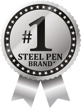 Load image into Gallery viewer, F-701 Retractable Ballpoint Pen 4-Pack - Stainless Steel, Fine 0.8mm Black Ink