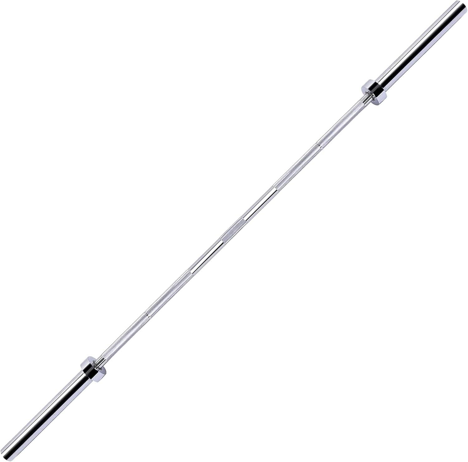5-Foot Alloy Steel Olympic Barbell with Secure Knurled Grip - Durable & Reliable
