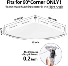 Load image into Gallery viewer, Functional Space-Saving Corner Shelves Set - No-Drill Adhesive Shower Organizer