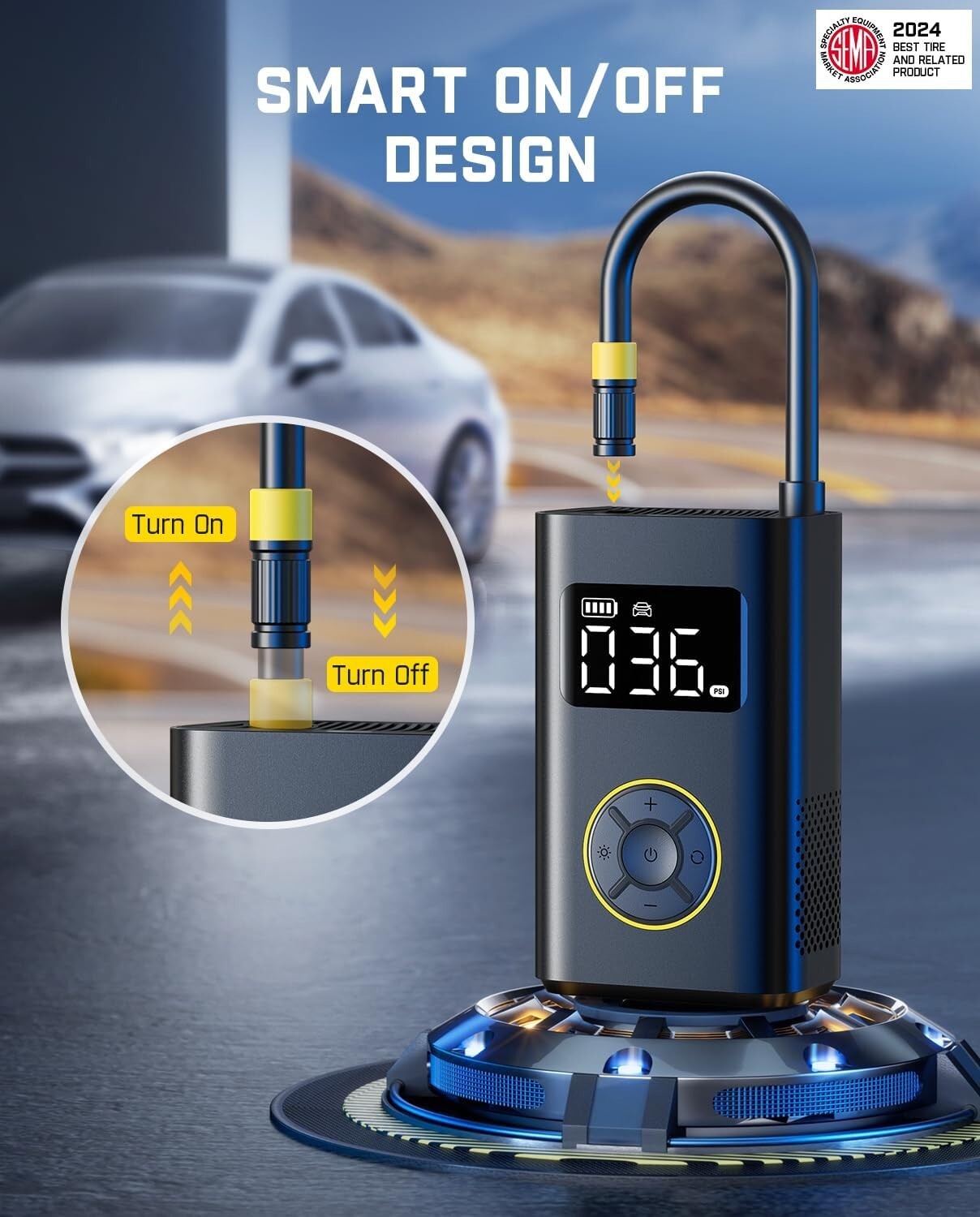 Fanttik X9 Pro Electric Bike Pump - 150 PSI Auto Shut-off, Lightweight Design