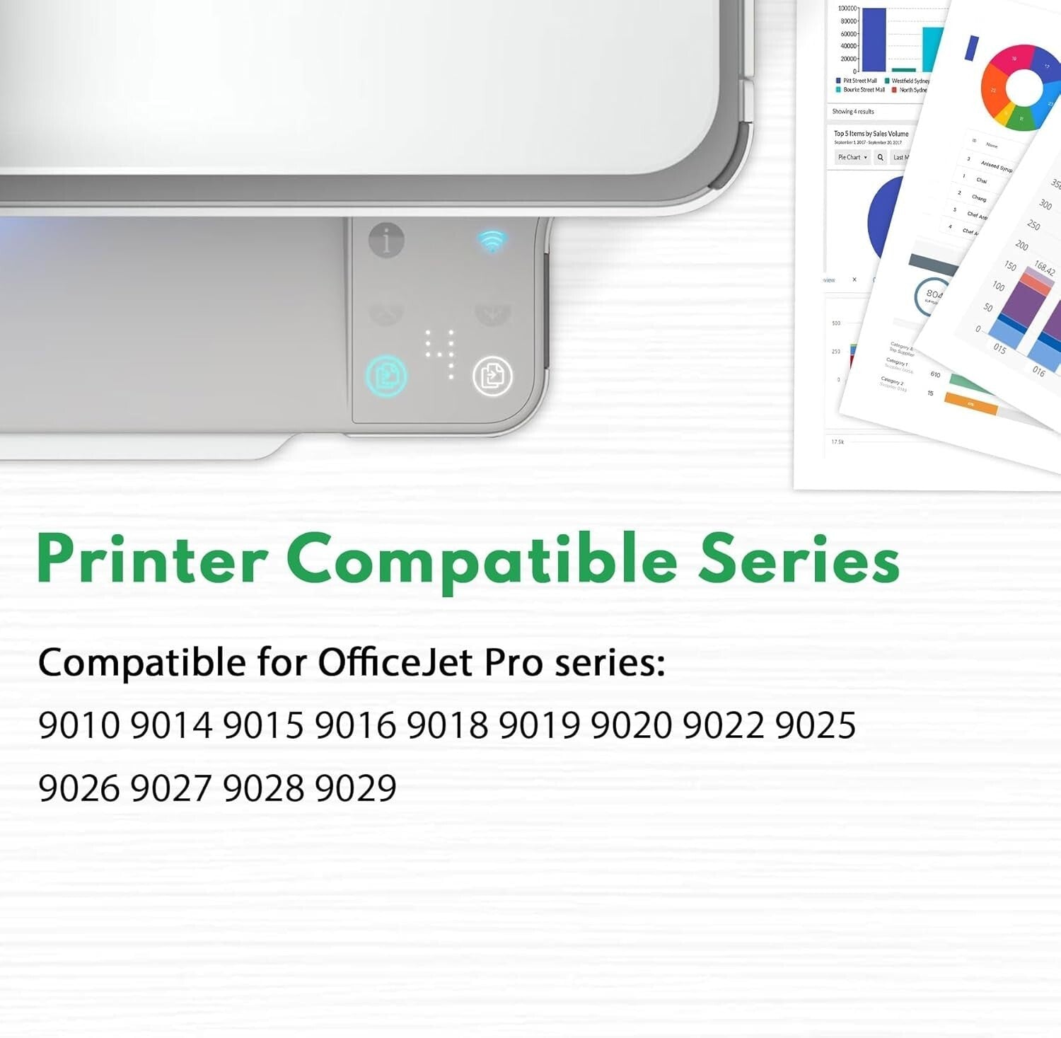 High-Yield 4-Pack 962XL Ink Cartridges for OfficeJet Pro - Clear Quality Prints