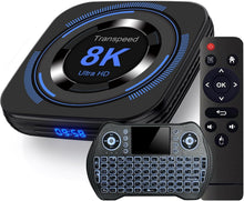 Load image into Gallery viewer, Powerful Android 12.0 TV Box with 8K Resolution, 4GB RAM, and Expandable Memory
