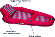 Load image into Gallery viewer, Luxury Inflatable Pool Float – Ergonomic Lounge with Soft Fabric &amp; Cup Holder