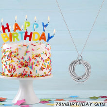 Load image into Gallery viewer, Sterling Silver 70th Birthday Necklace - Perfect Gift with Elegant Packaging