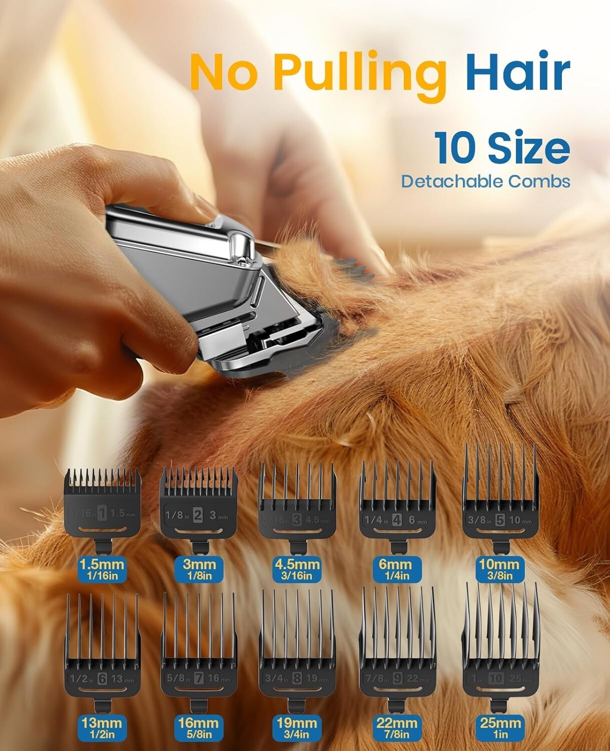 Professional Quality Dog Grooming Clippers - Cordless, Waterproof, Easy to Use
