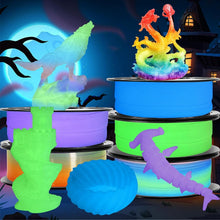 Load image into Gallery viewer, 1.25kg Glow in Dark 3D Filament Bundle - 5 x 250g Spools for Creative Projects