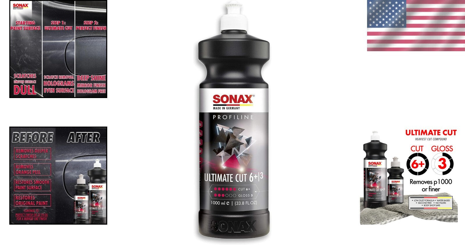 Environmentally Friendly Compound - Ultimate Cut 1L for Clear & Gel Coats