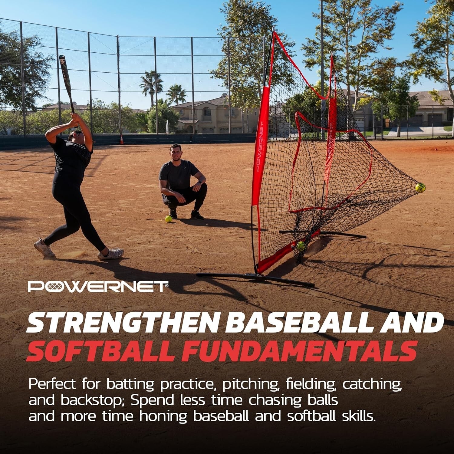 Durable 7x7 Softball & Baseball Net for Hitting, Pitching, and Throwing Practice