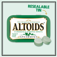 Load image into Gallery viewer, 12 Packs of Spearmint Mints - Curiously Strong Breath Fresheners in Tins