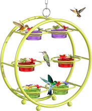Load image into Gallery viewer, Unique Multi-Port Hummingbird Feeder - Top Fill &amp; Leak-Proof Design in Green