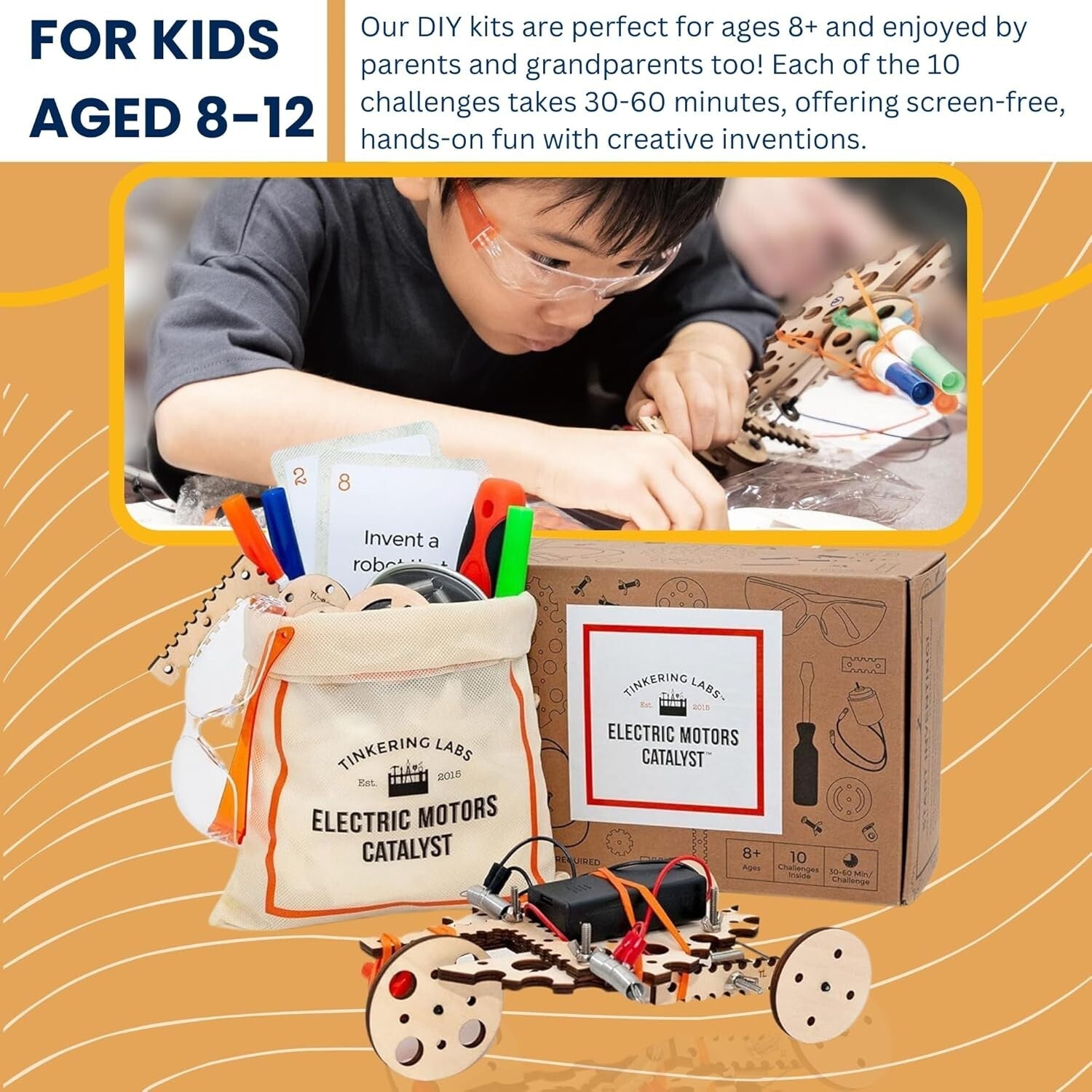 Discover Electrical Engineering: Educational STEM Kit for Kids 8-12, 50+ Parts