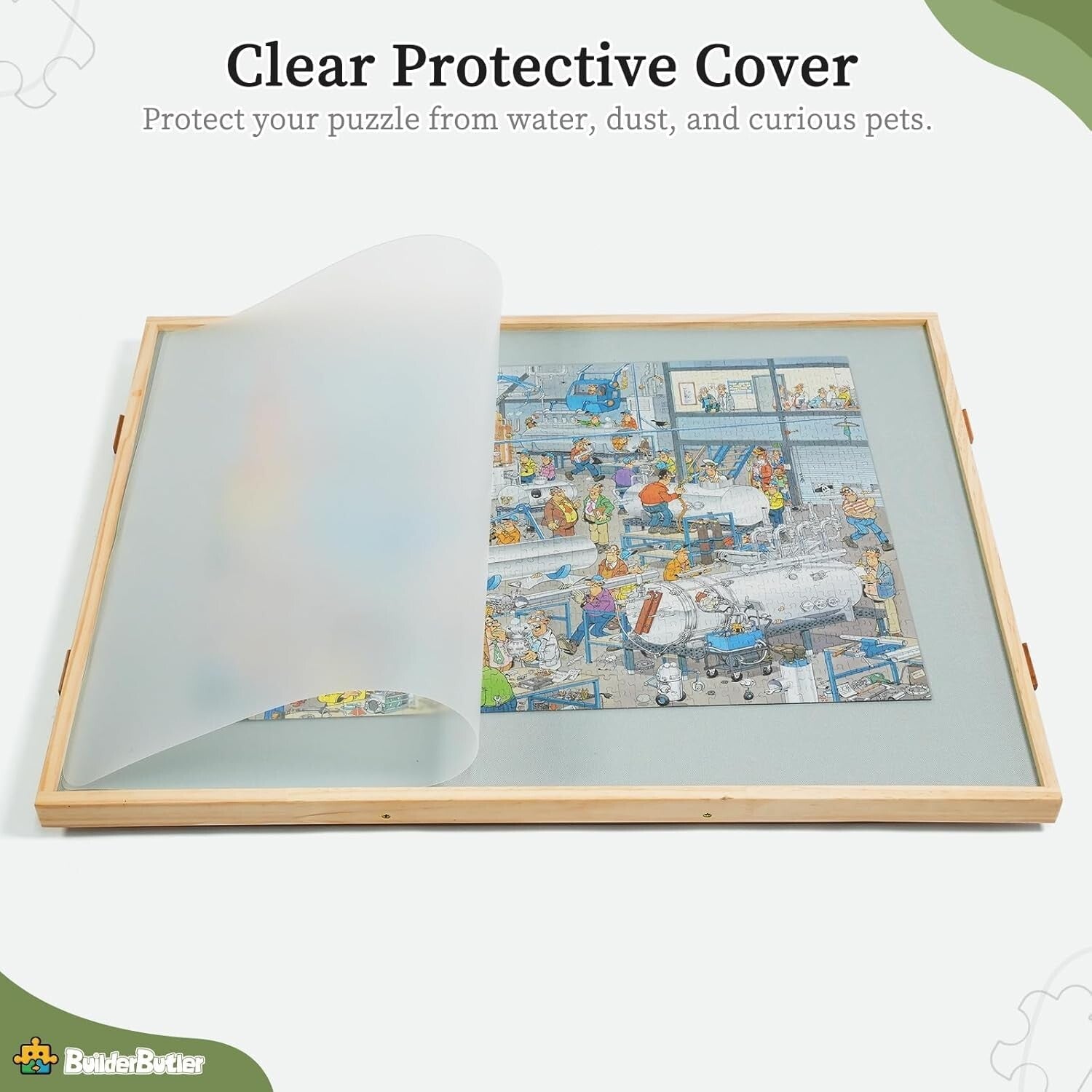 Space-Saving Portable Puzzle Board with Non-Slip Surface for 1500-Piece Puzzles