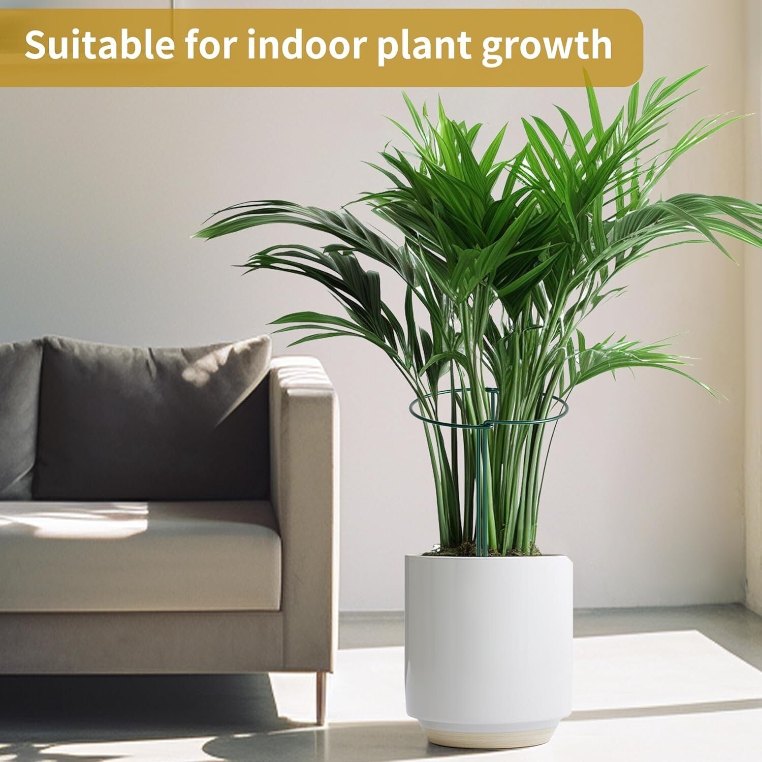 20 Pack Metal Plant Supports - 10" Wide x 24" High Interlocking Garden Cages