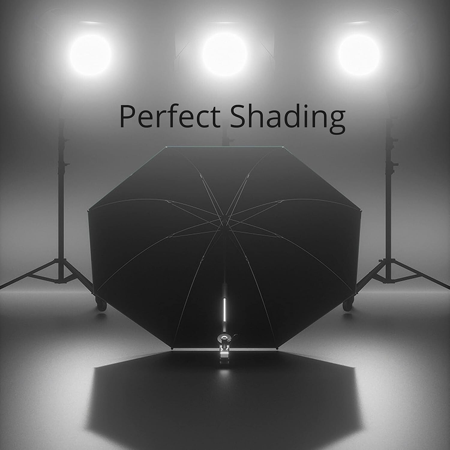 Adjustable Tripod Umbrella with Rubber Clamp - Ideal for Professional Use