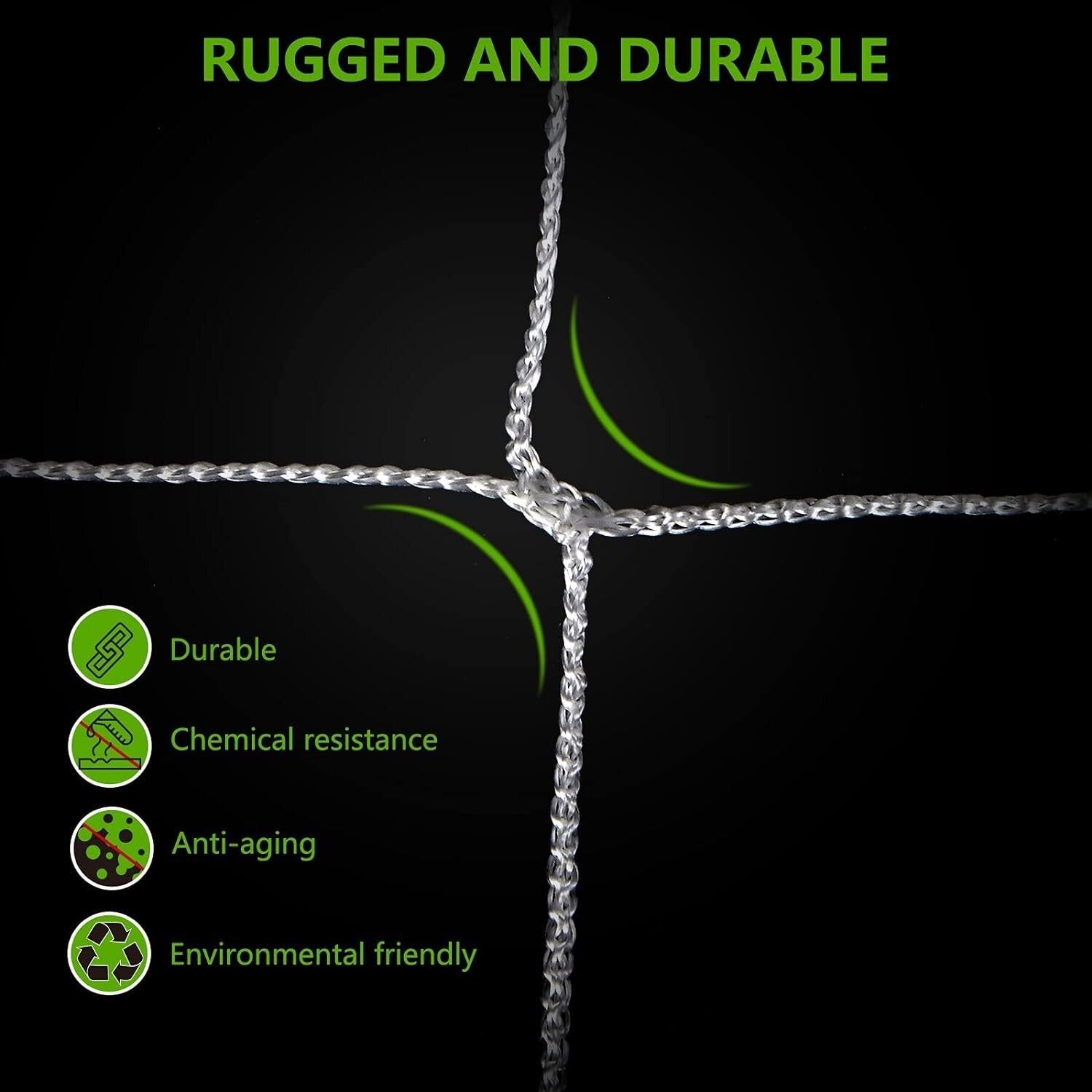 Environmentally Safe Nylon Trellis Netting - 5x350 ft for Gardens & Greenhouses