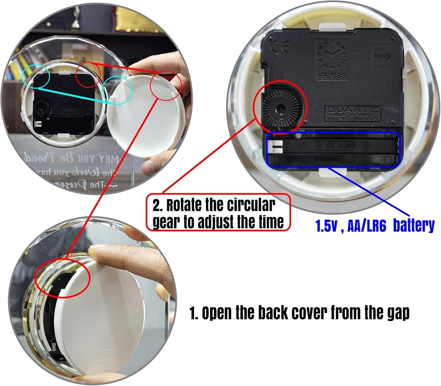 Beautiful 50-Year Keepsake Clock - Timeless Gift for Birthdays & Anniversaries