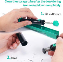 Load image into Gallery viewer, Solder Removal Pump &amp; Electric Iron with Multi-Size Nozzles for Efficient Repair