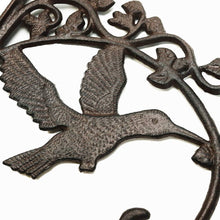 Load image into Gallery viewer, Heavy-Duty Hummingbird Wall Hooks - Adjustable 10.4 Inch Cast Iron Set of 2
