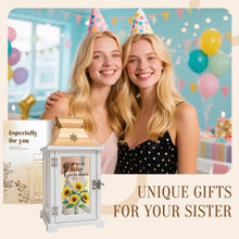 Load image into Gallery viewer, Elegantly Illuminated Sister Gifts - Sunflower Lantern for Birthdays and Beyond