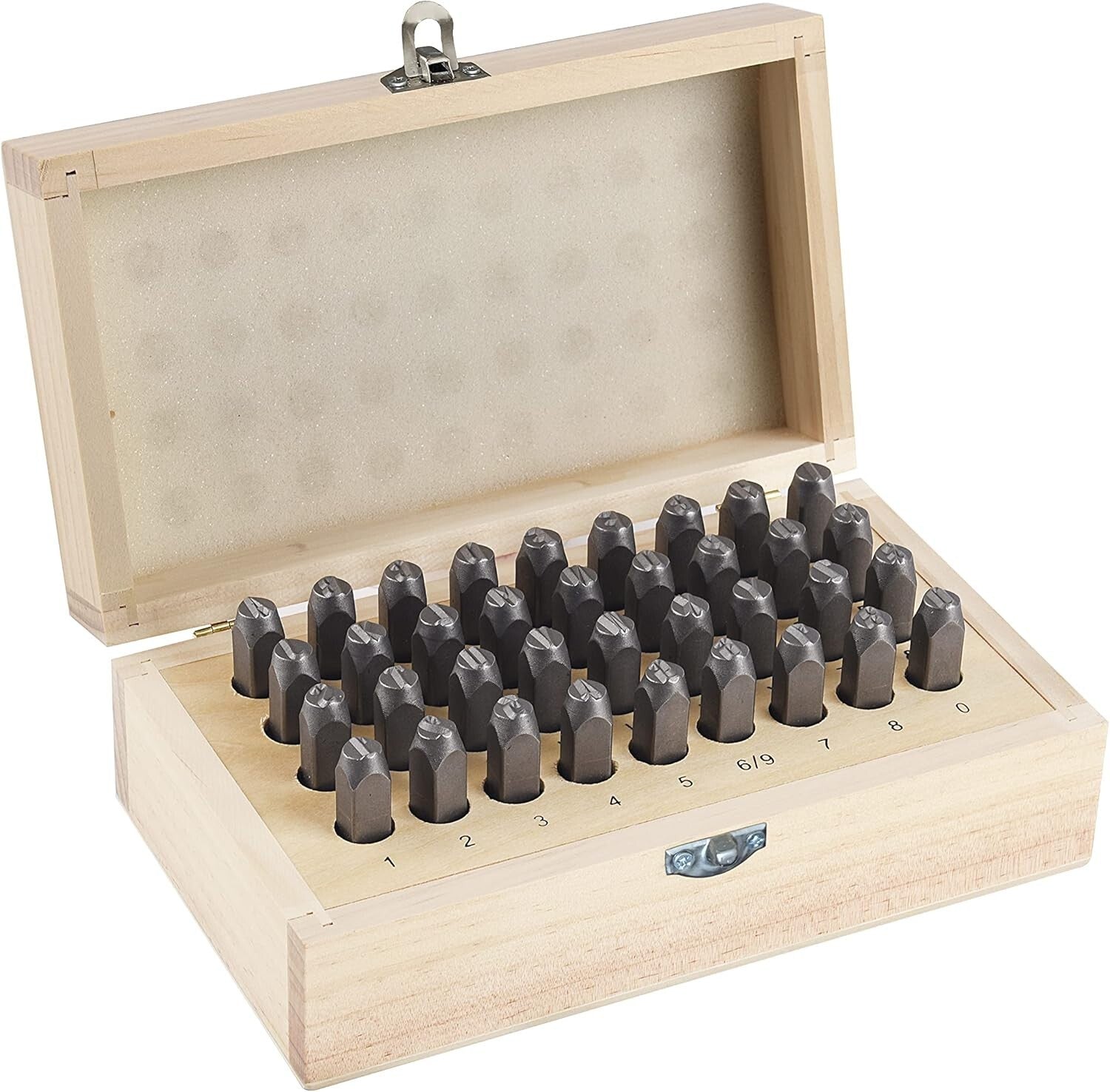 Professional Letter & Number Stamp Punch Set – 36 Pieces for Multi-Surface Use