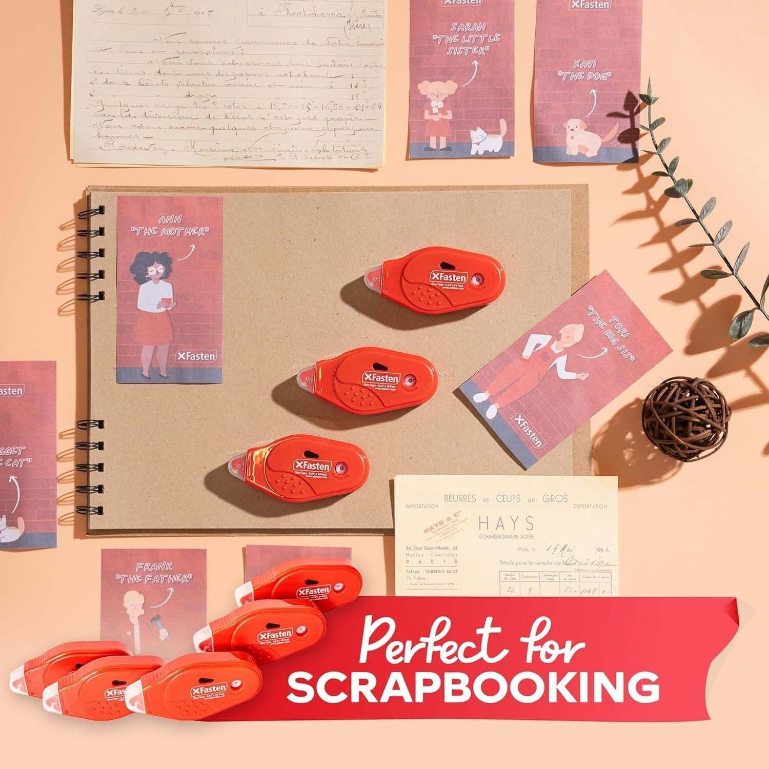 Clear Double Sided Tape Roller - 20 Pack of 59ft Rolls for Safe Scrapbooking