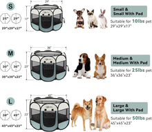 Load image into Gallery viewer, Foldable Pop Up Pet Playpen, Indoor/Outdoor Use - Ideal for Dogs &amp; Small Animals