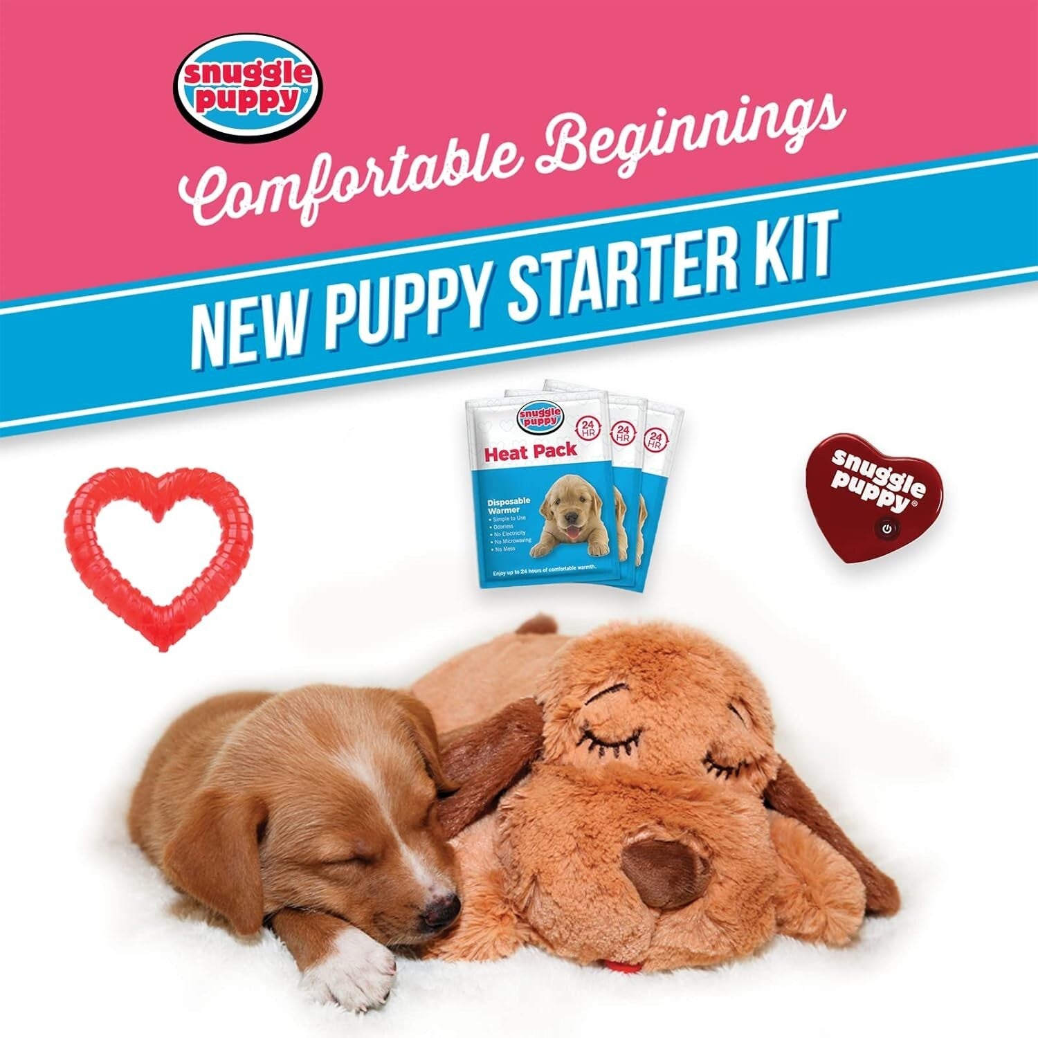 Comprehensive Snuggle Puppy Starter Kit - Ultimate Comfort for New Dogs