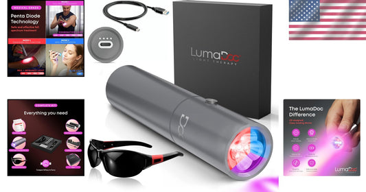 Lightweight Red Light Therapy Device - Effective for Body, Face, and Neck Pain