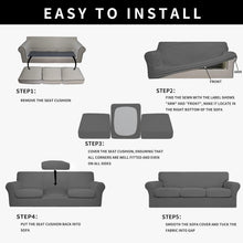 Load image into Gallery viewer, Elegant 4-Piece Couch Cover Set in Gray - Perfectly Waterproof for Kids &amp; Pets