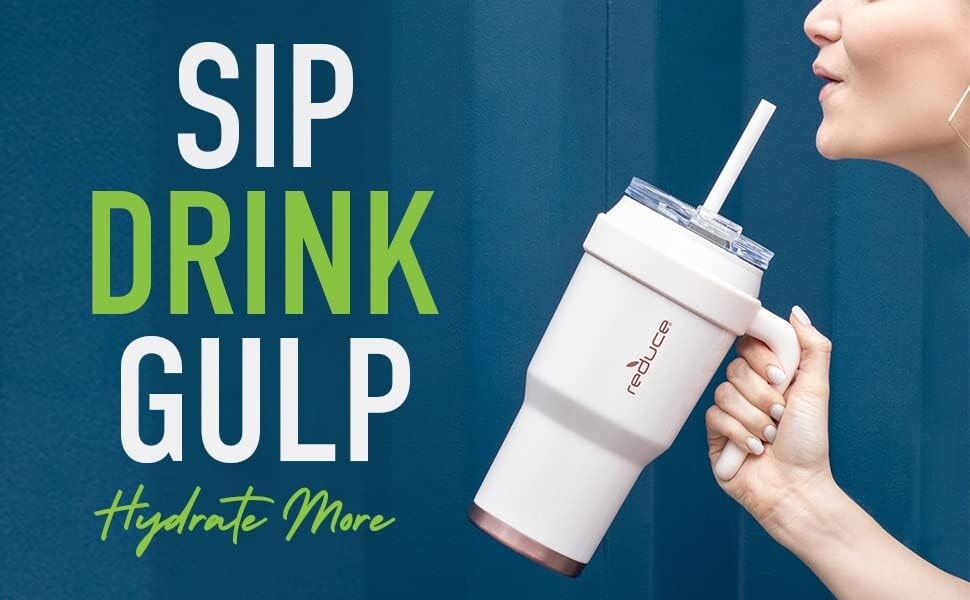 Heavy-Duty 40 Oz Mug Tumbler with Handle - Perfect for Hot & Cold Drinks