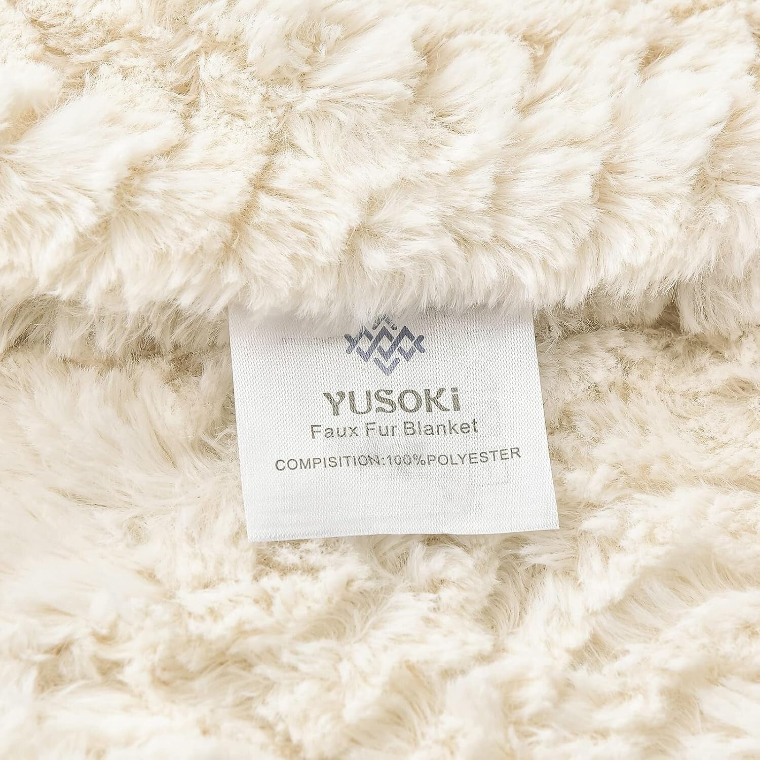 All-Season Twin XL Faux Fur Blanket 63" x 90" - Stylish Bohemian Comfort